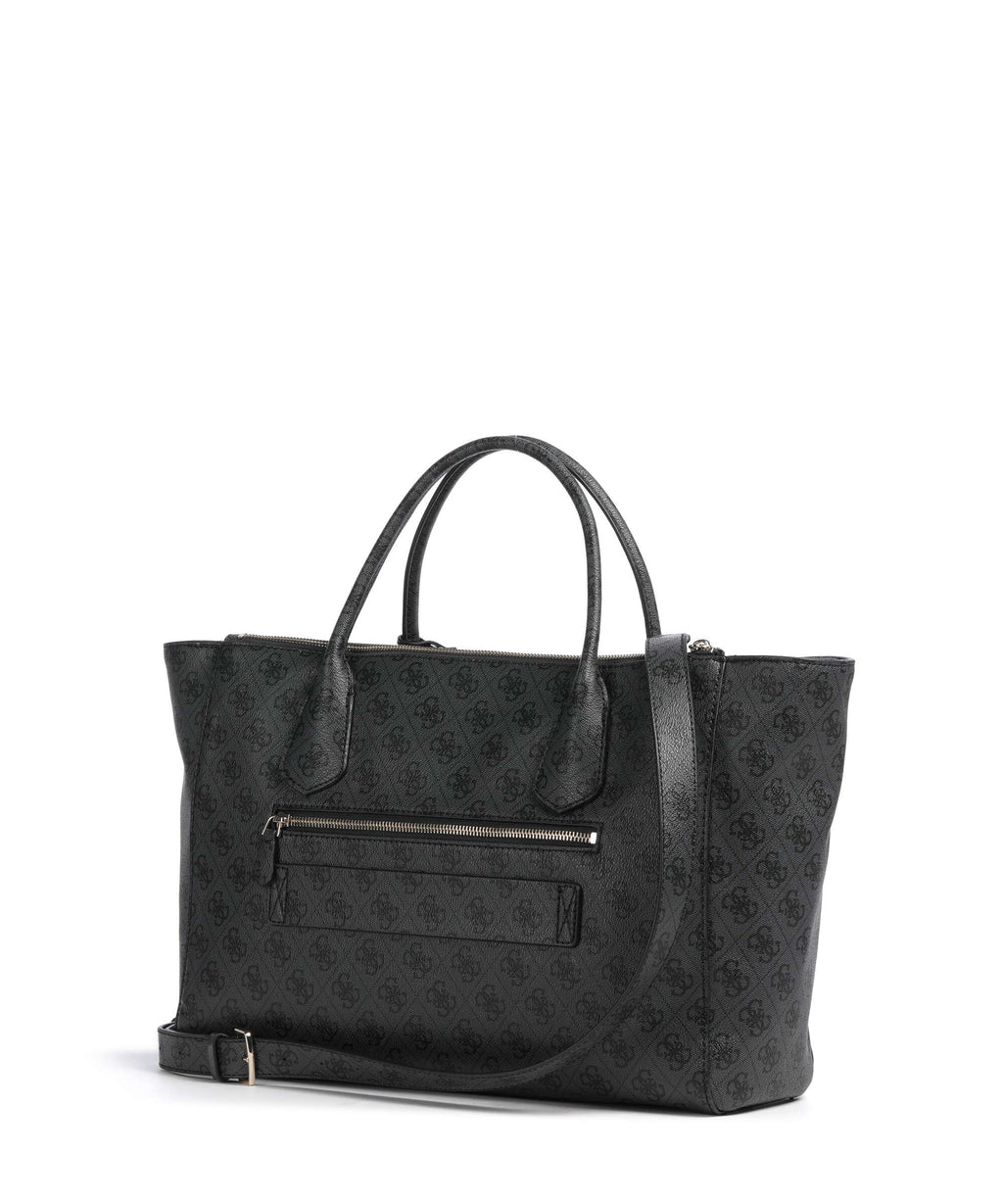 Guess Marissa Tech Logo Handbag coal logo