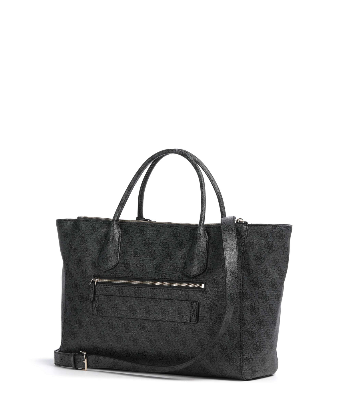 Guess Marissa Tech Logo Handbag coal logo