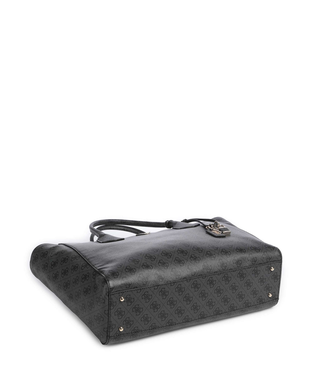 Guess Marissa Tech Logo Handbag coal logo