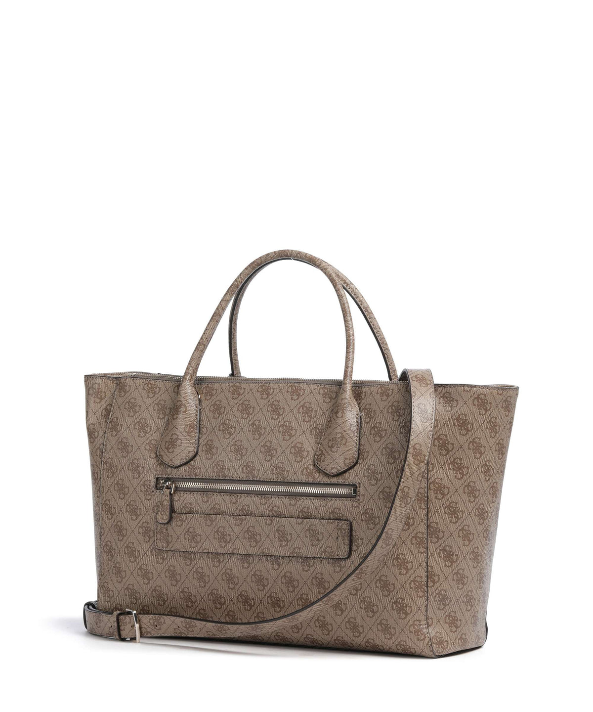 Guess Marissa Tech Logo Handbag latte logo
