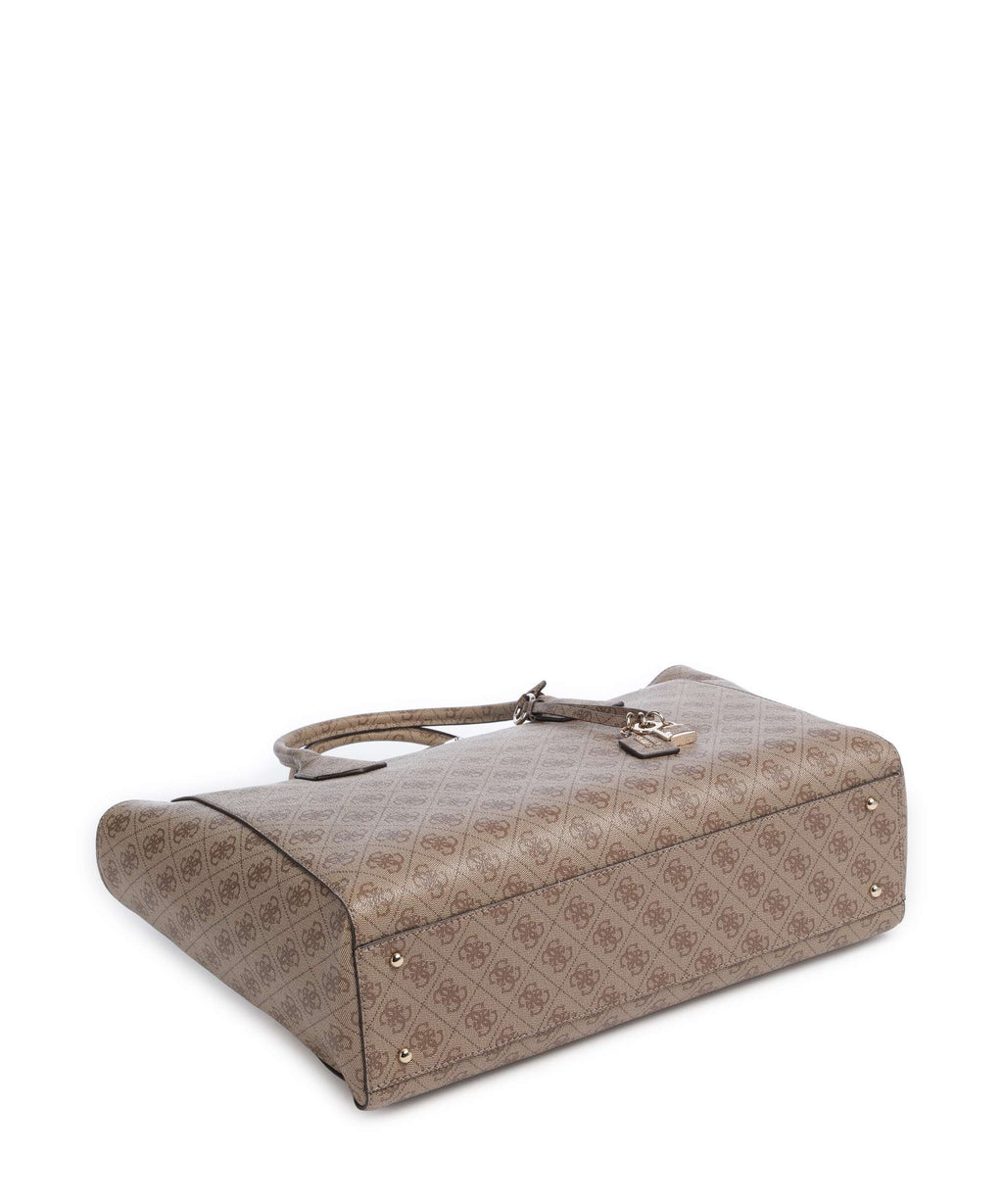 Guess Marissa Tech Logo Handbag latte logo