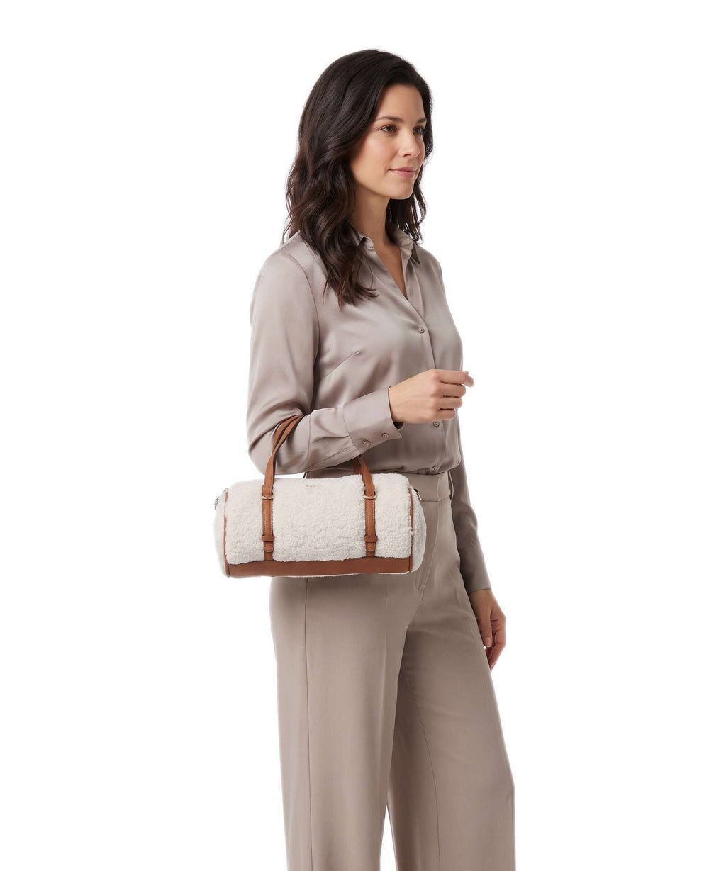 Guess Taylor Mini Handbag off white/cognac