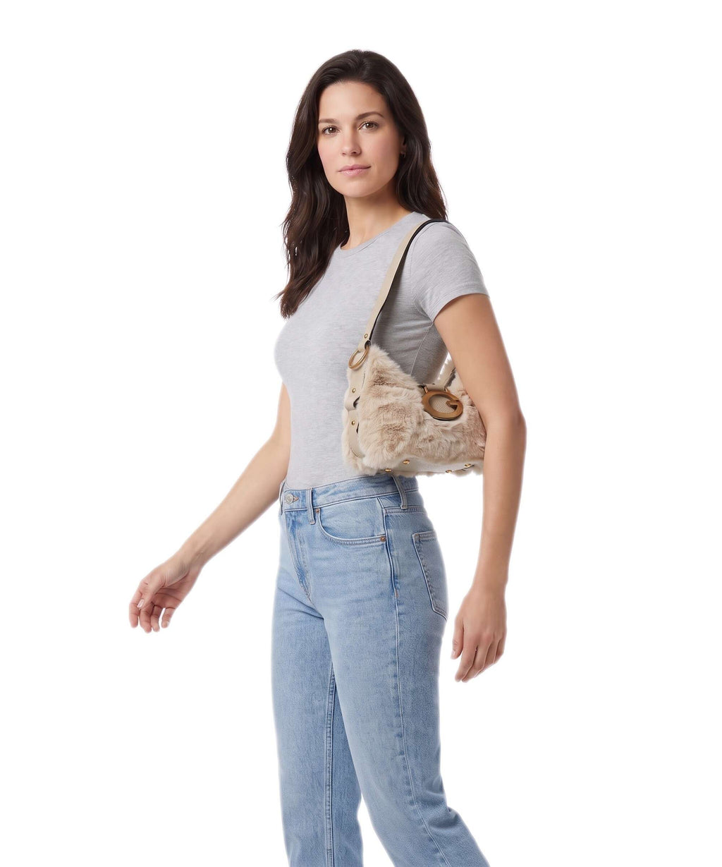 Guess Camden Mini Shoulder bag off white