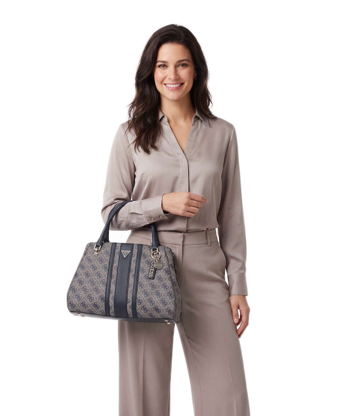 Guess Noelle II Luxury Handbag midnight logo