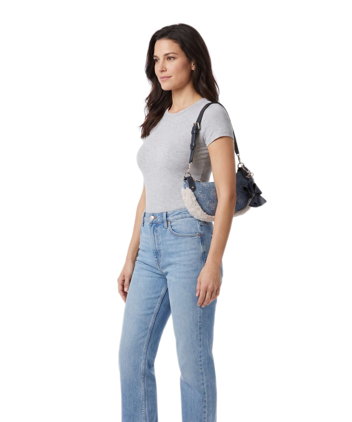 Guess Katie Shoulder bag denim logo