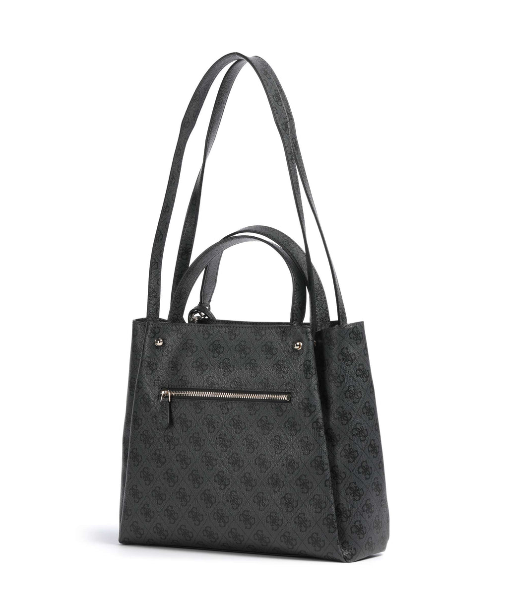Guess Lorella Girlfriend Logo Handbag coal logo