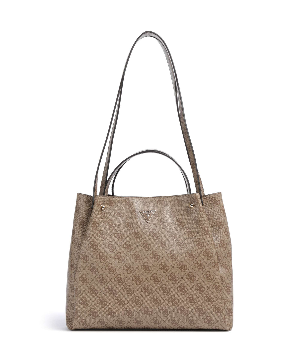 Guess Lorella Girlfriend Logo Handbag latte logo