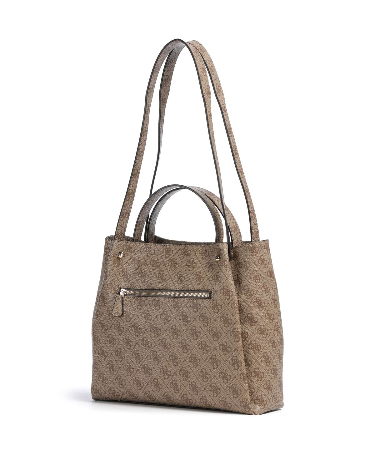 Guess Lorella Girlfriend Logo Handbag latte logo