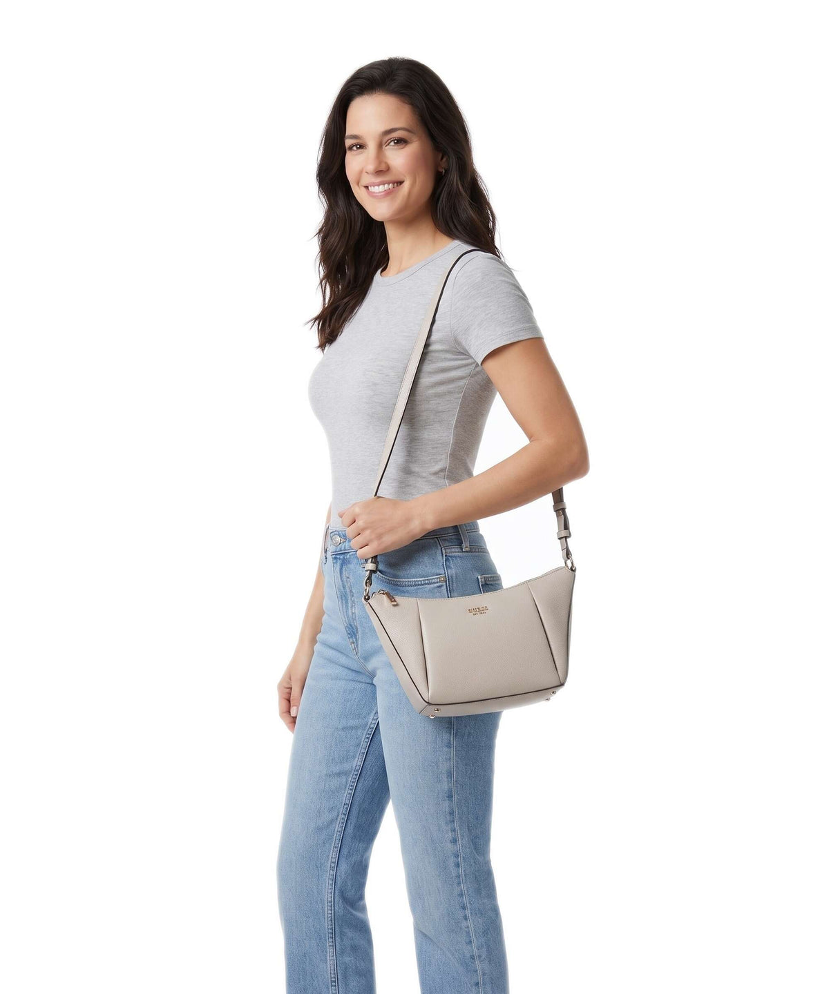 Guess Melody Shoulder bag light taupe