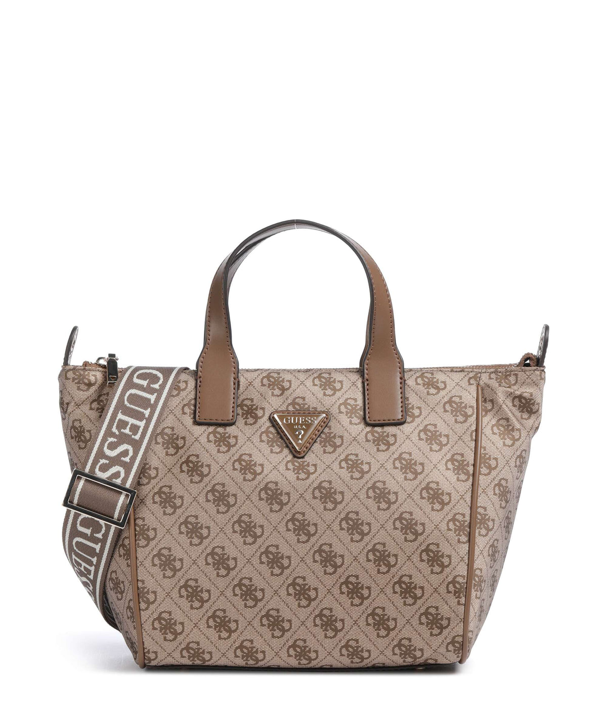 Guess Adrian Logo Small Handbag latte logo