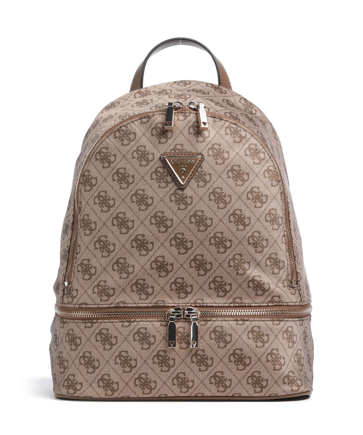 Guess Adrian Logo Medium Backpack latte logo