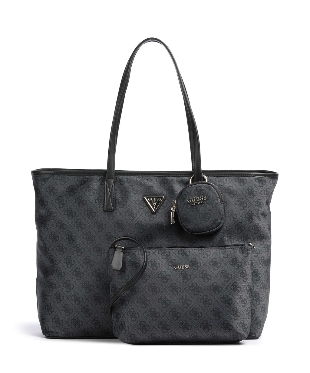Guess Adrian Tech Logo Large Tote bag coal logo