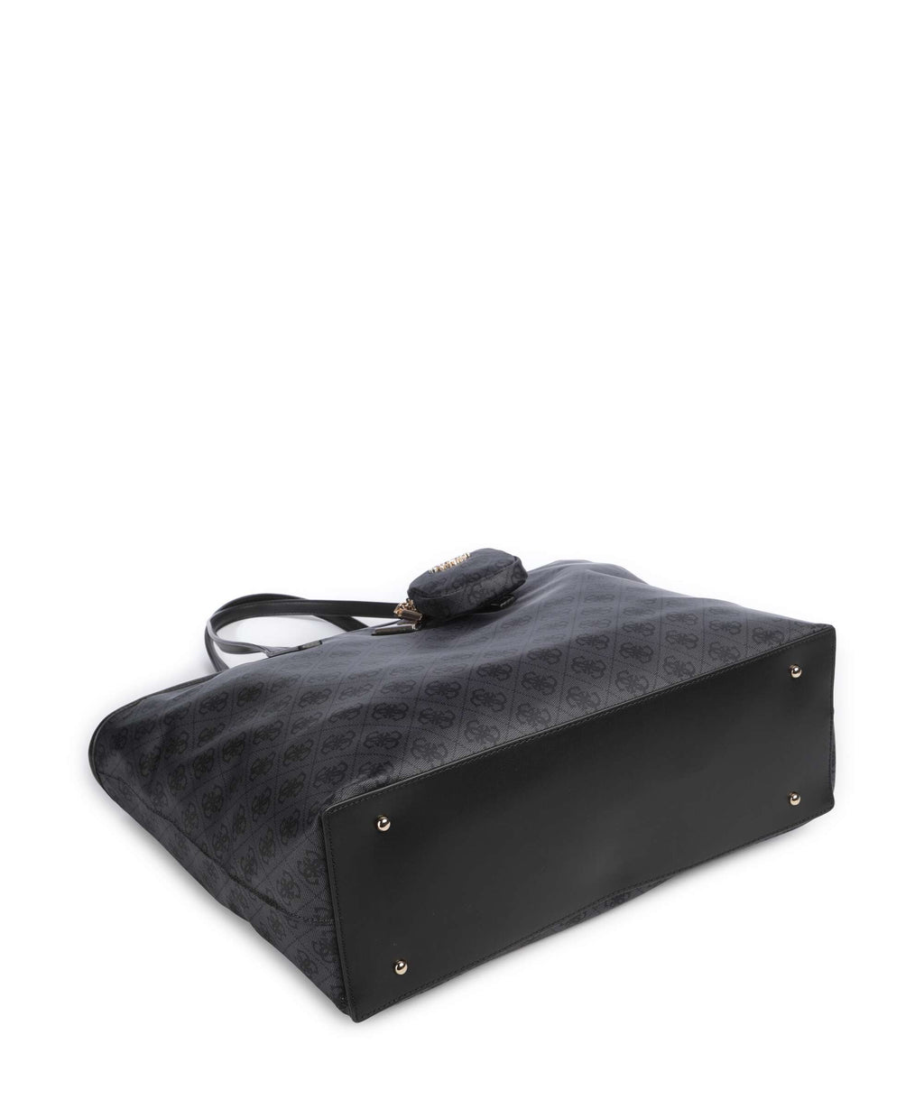Guess Adrian Tech Logo Large Tote bag coal logo