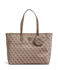 Guess Adrian Tech Logo Large Tote bag latte logo