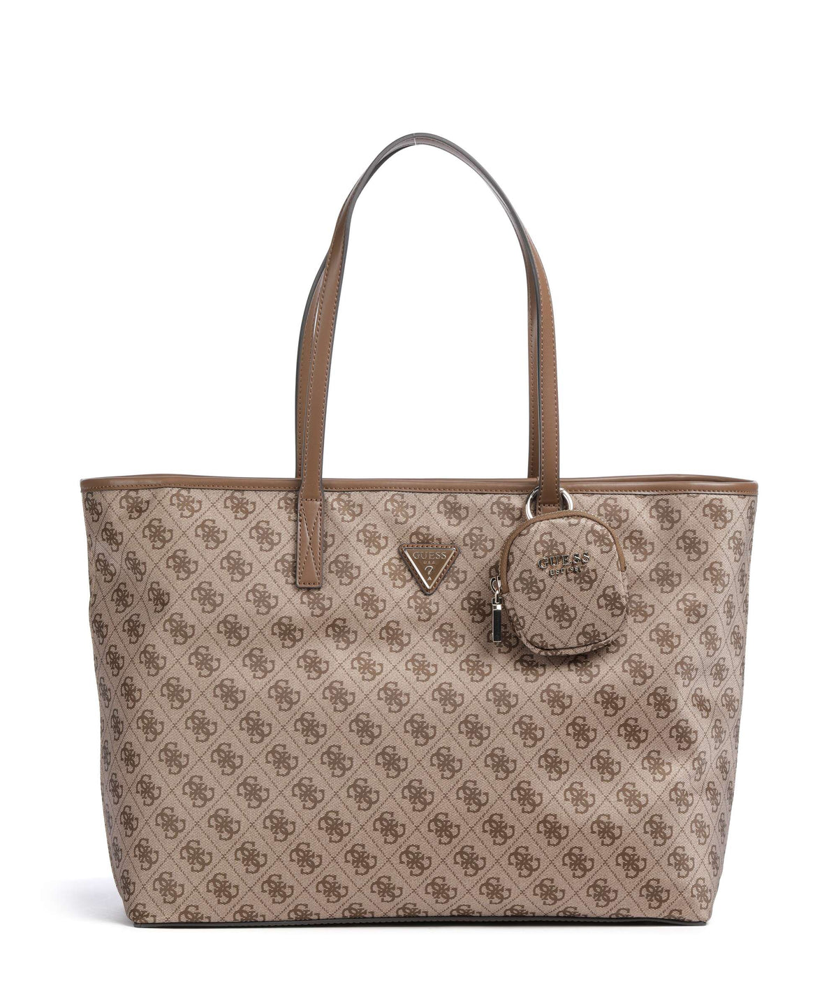 Guess Adrian Tech Logo Large Tote bag latte logo