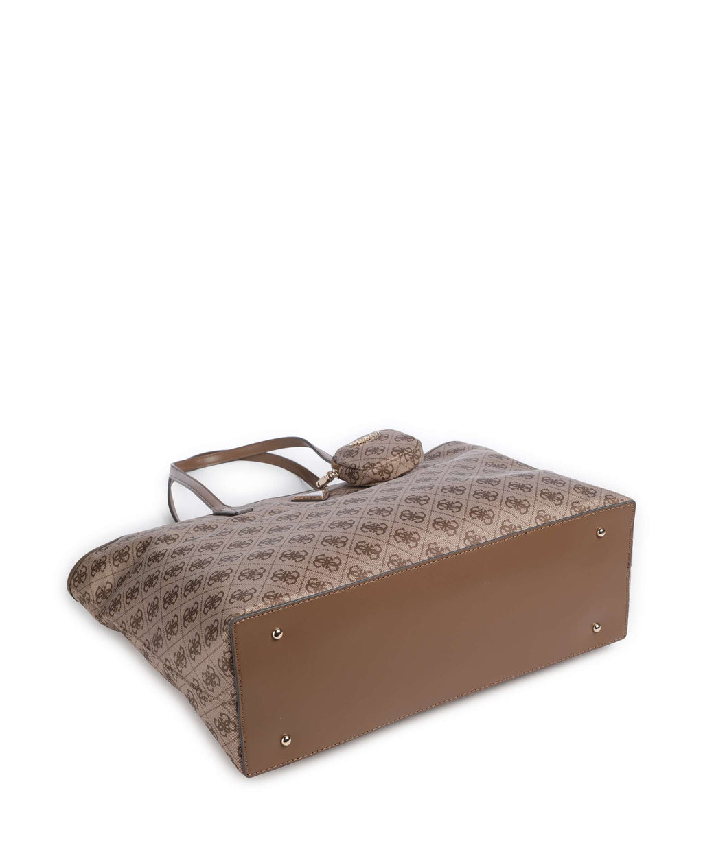 Guess Adrian Tech Logo Large Tote bag latte logo