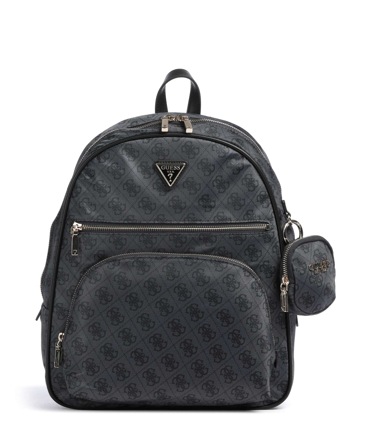 Guess Adrian Tech Logo Large Backpack coal logo