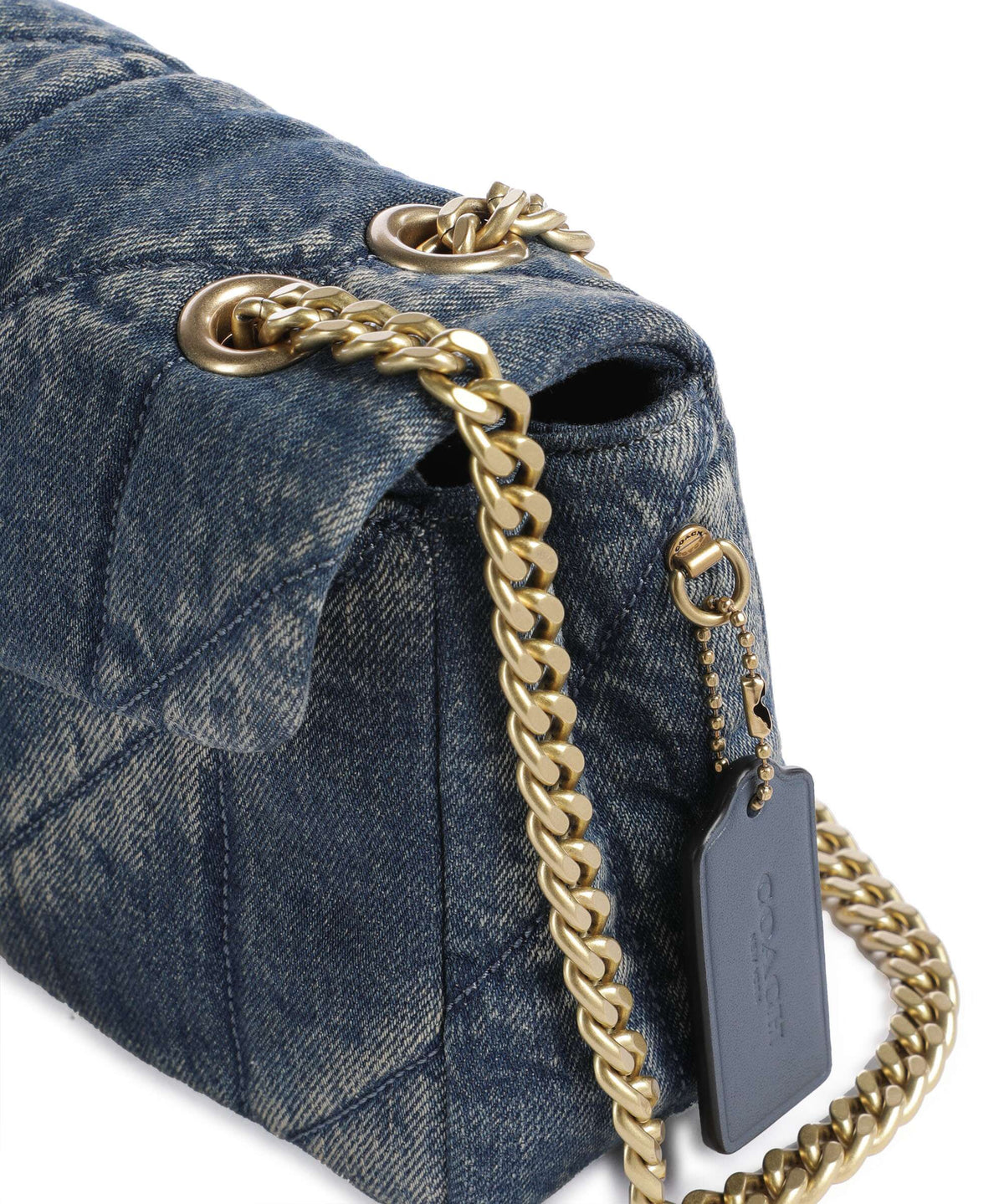 Coach Tabby Soft Quilted Loved Denim 26 Shoulder bag dark indigo