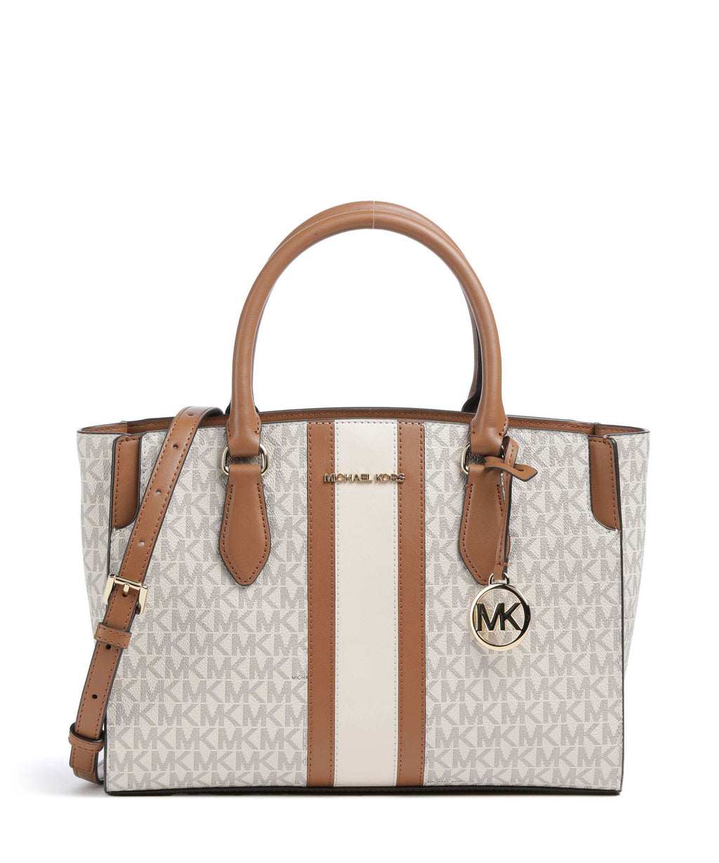 Michael Kors Becca Medium Handbag vanilla/acorn