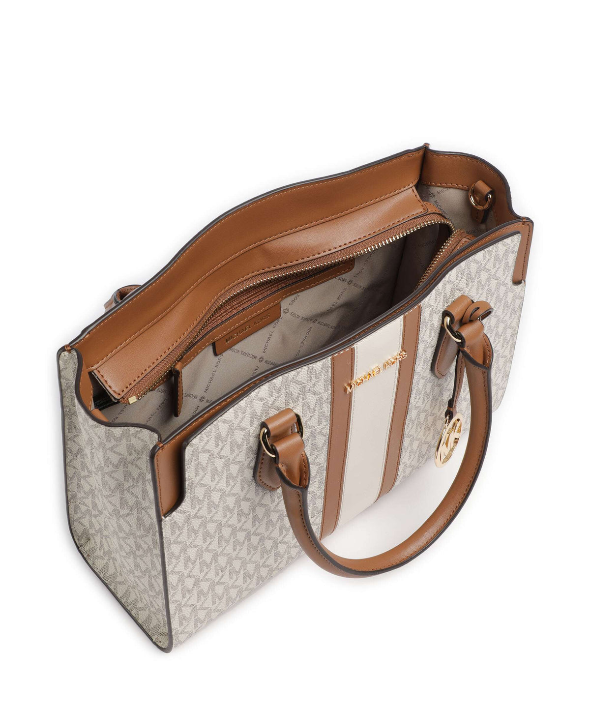 Michael Kors Becca Medium Handbag vanilla/acorn