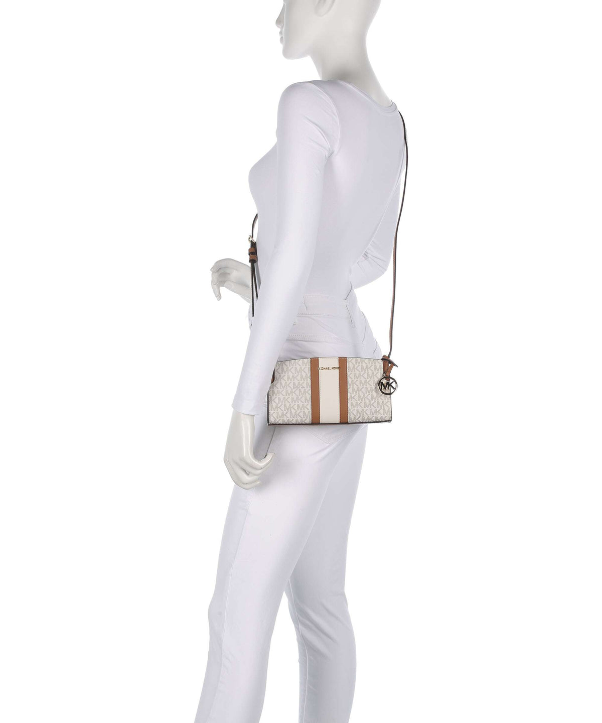 Michael Kors Becca Small Crossbody bag vanilla/acorn