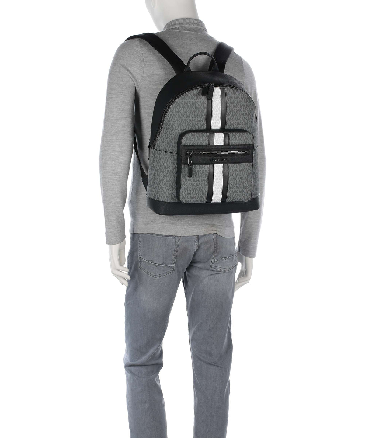 Michael Kors Hudson Backpack str gray/black