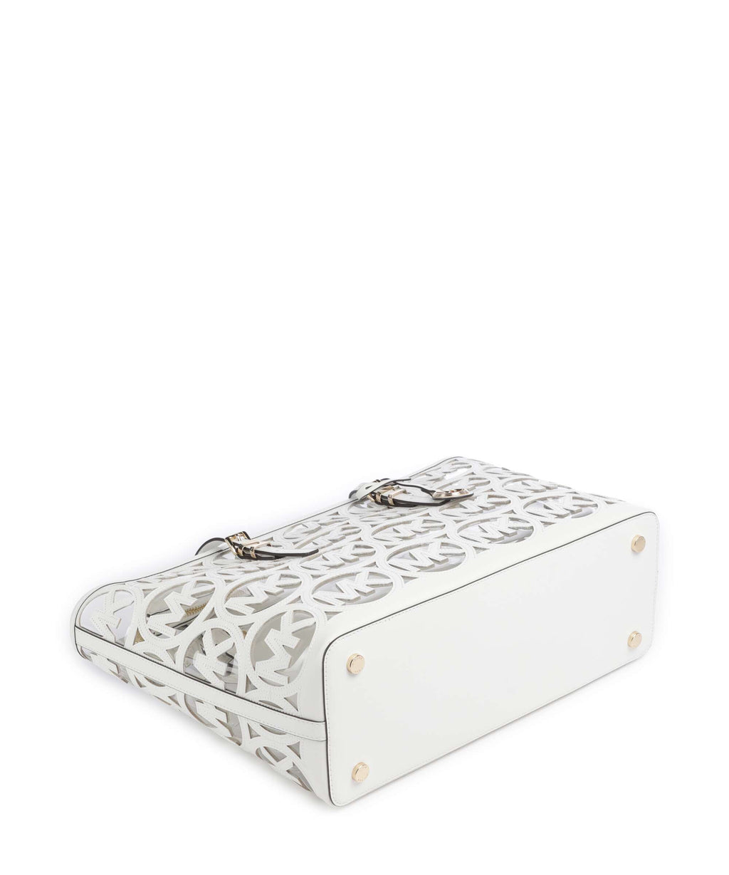 Michael Kors Quinn Large Tote bag optic white