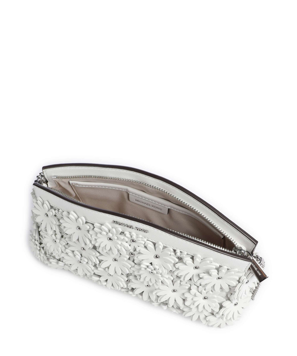 Michael Kors Athena Dome Chain Small Shoulder bag optic white