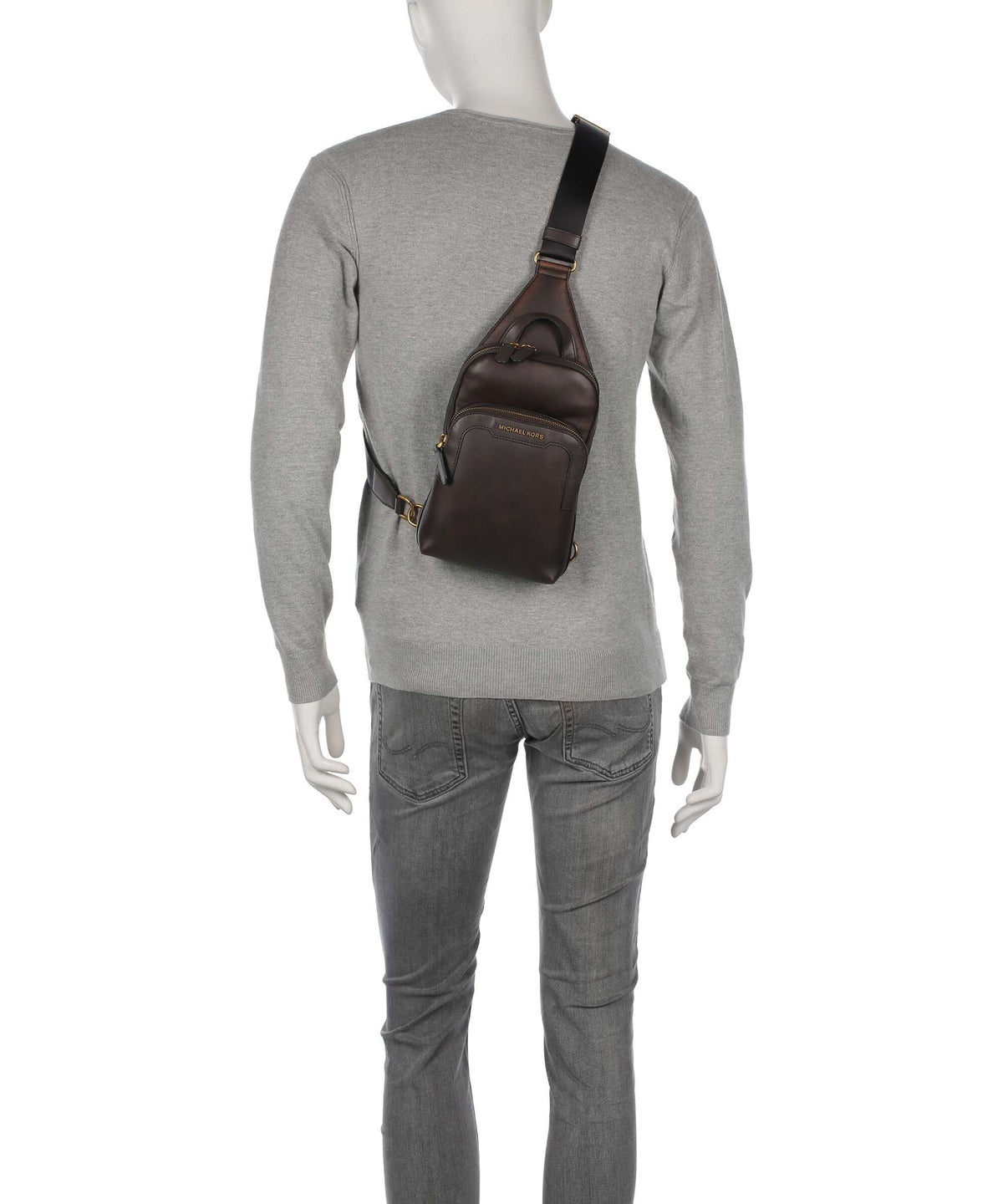 Michael Kors Hudson Medium Sling bag chocolate