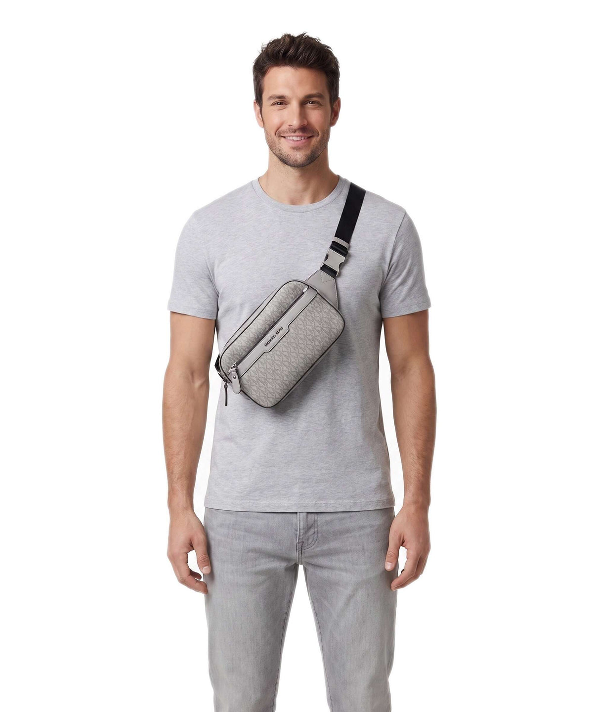 Michael Kors Hudson Belt bag nickel