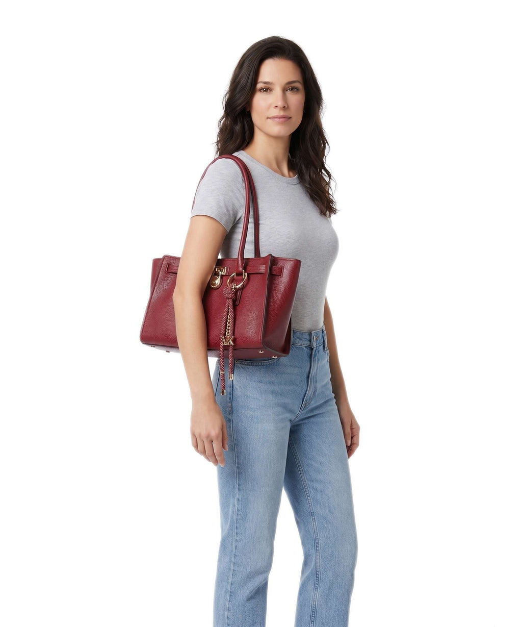 Michael Kors Hamilton Moderne Small Shoulder bag deep red