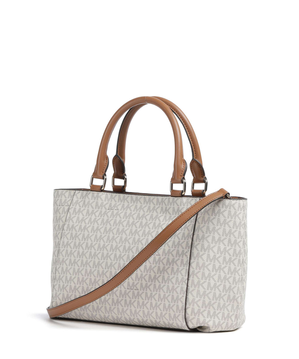 Michael Kors Nabela Small Handbag vanilla/acorn