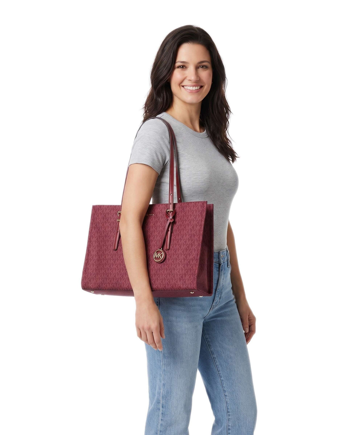 Michael Kors Zadie Medium Tote bag deep red
