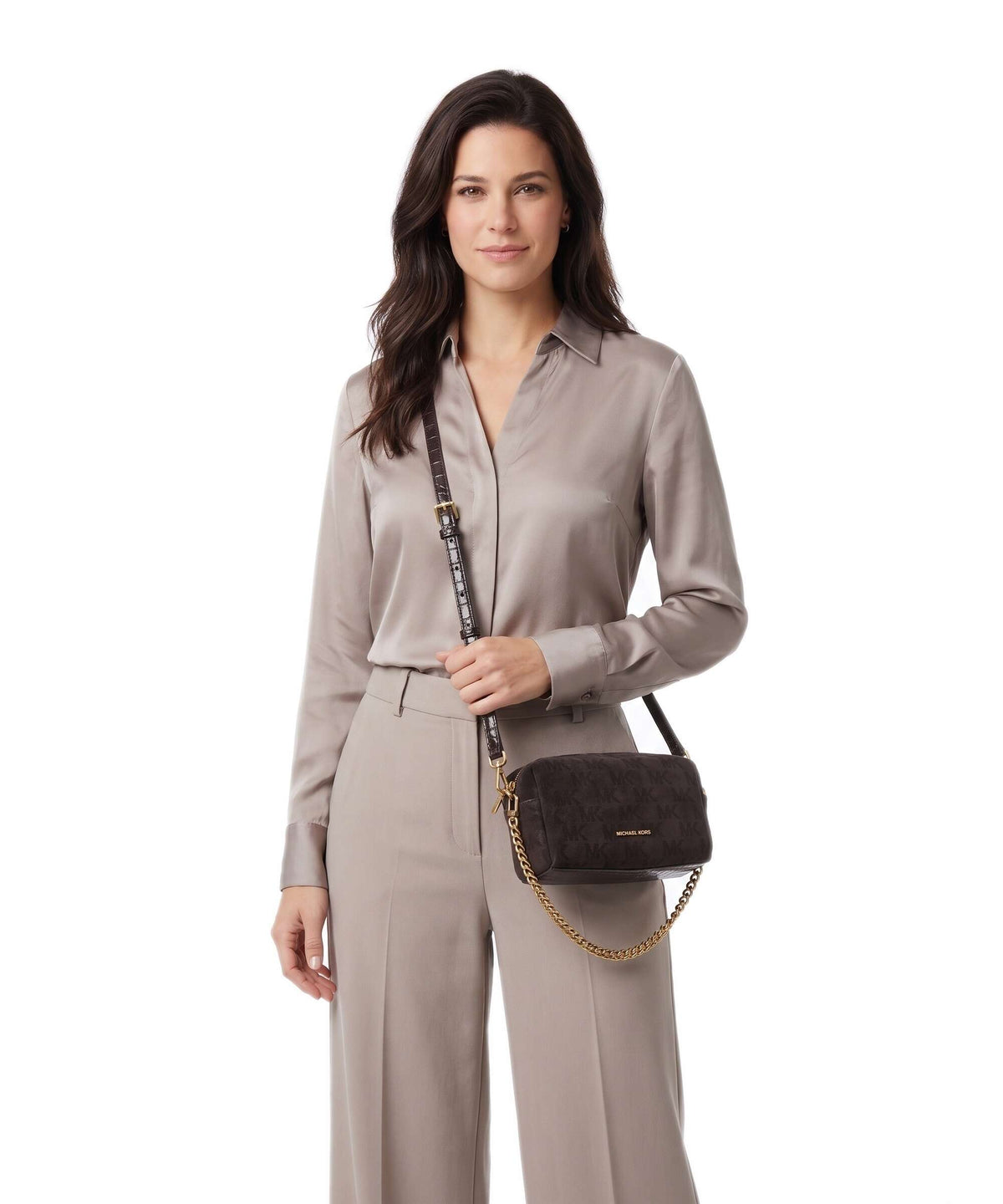 Michael Kors Bryant Small Crossbody bag chocolate