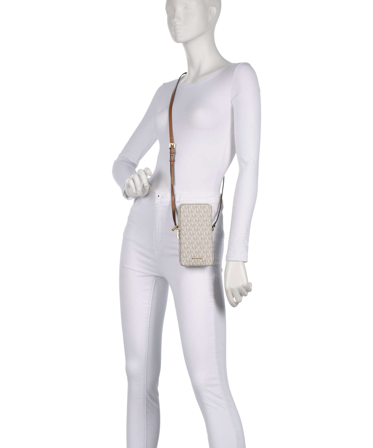 Michael Kors Jet Set Small Phone bag vanilla/acorn
