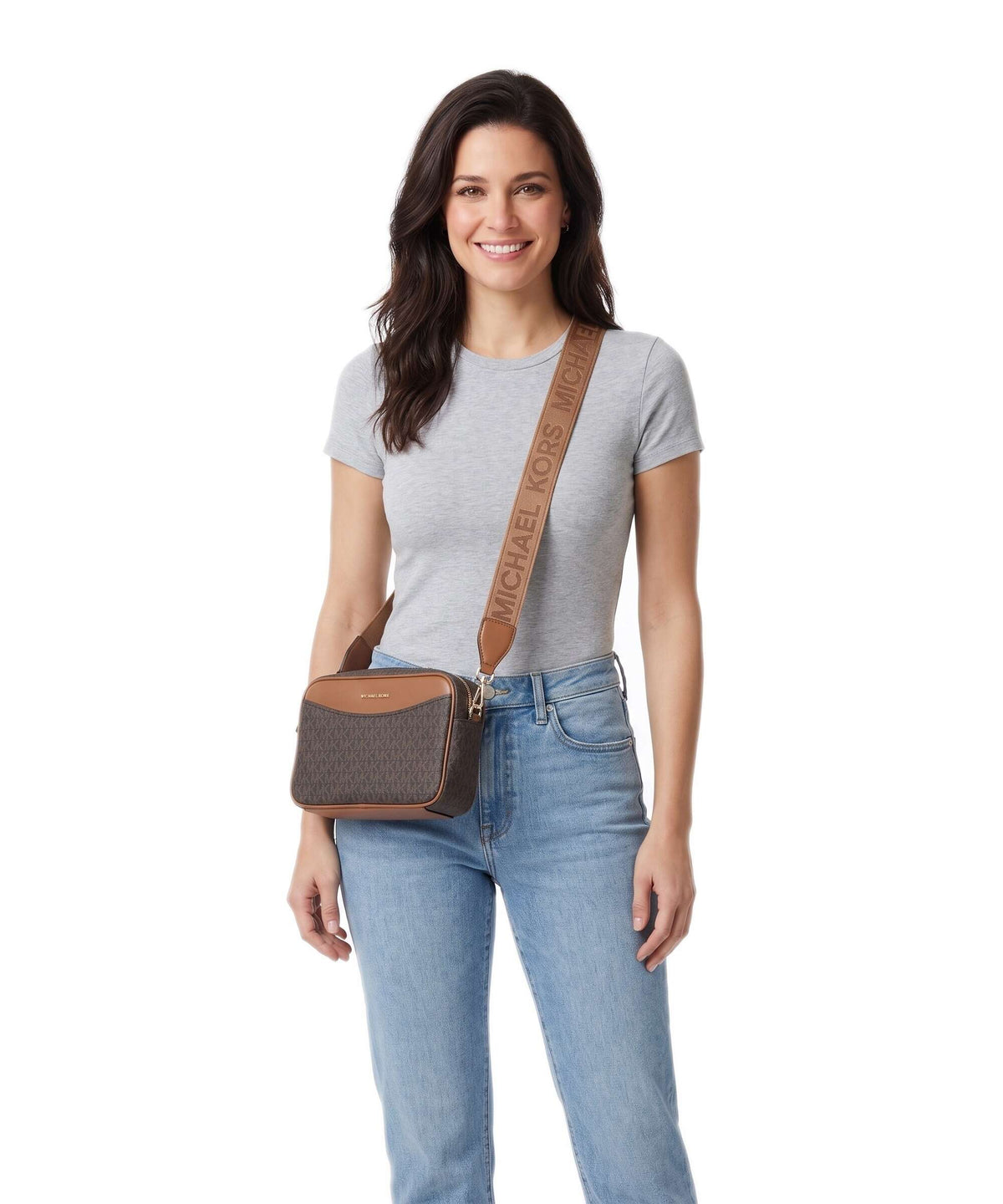 Michael Kors Bev Large Crossbody bag brown/acorn