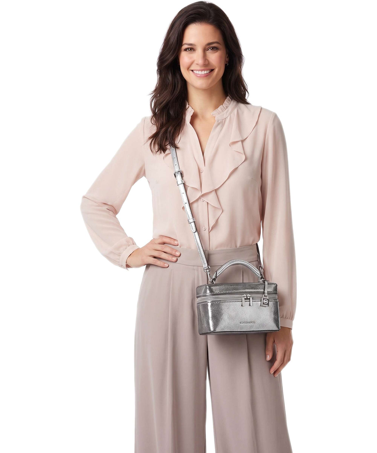 Michael Kors Jana XS Crossbody bag silver