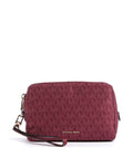 Michael Kors Zadie Small Cosmetic bag deep red