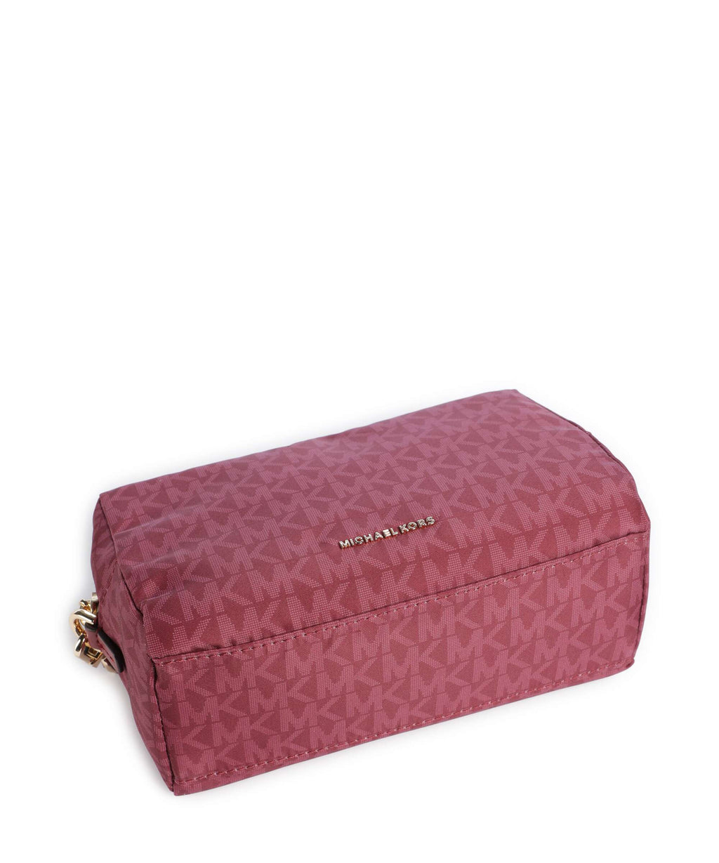 Michael Kors Zadie Small Cosmetic bag deep red
