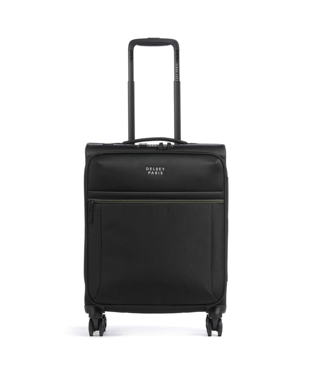 Delsey Paris Brochant 3 Spinner (4 wheels) deep black