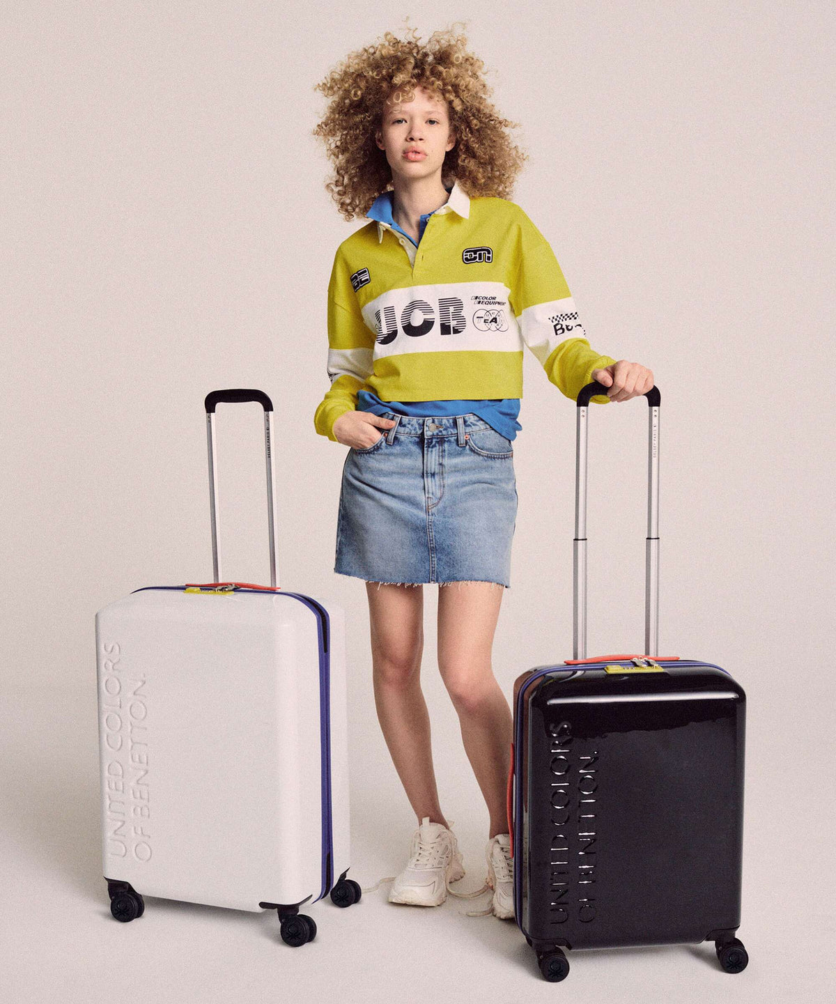 Delsey Paris x United Colors of Benetton United Spinner (4 wheels) white