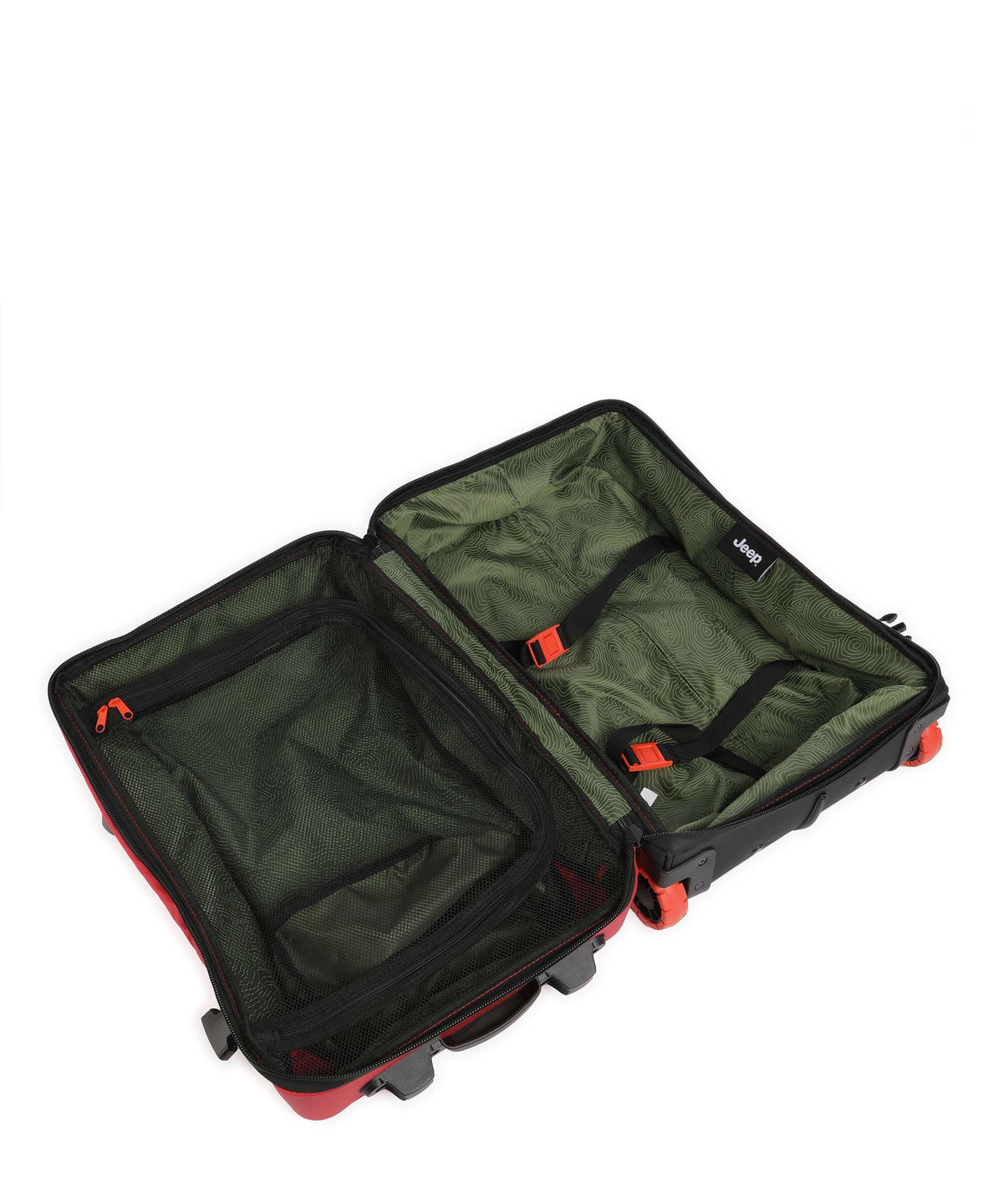 Jeep JS005A 55 Travel bag with wheels chili pepper red