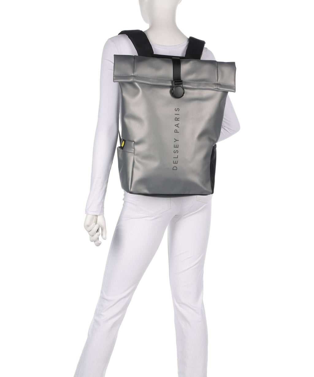 Delsey Paris Turenne Soft Rolltop backpack silber
