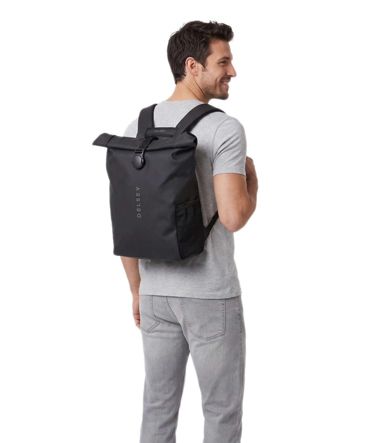 Delsey Paris Turenne Soft Rolltop backpack black