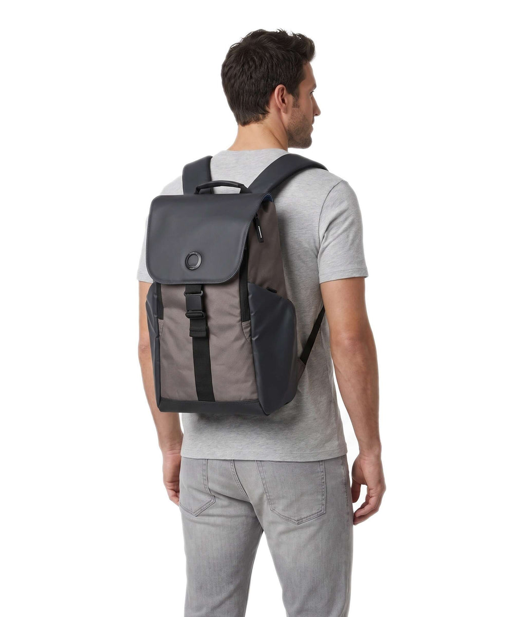 Delsey Paris Securflap Laptop backpack brown