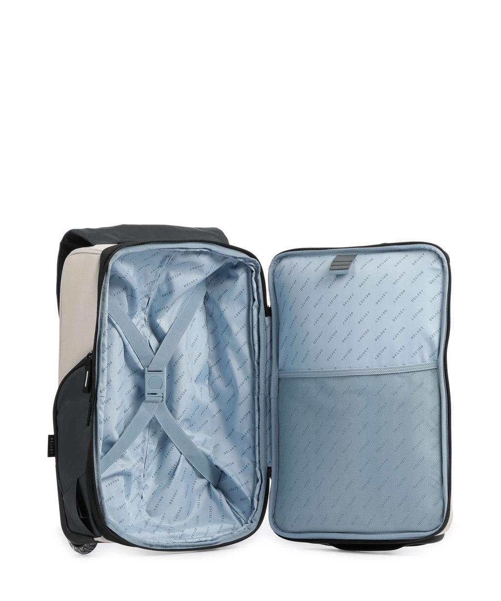 Delsey Paris Securflap Backpack with wheels sand
