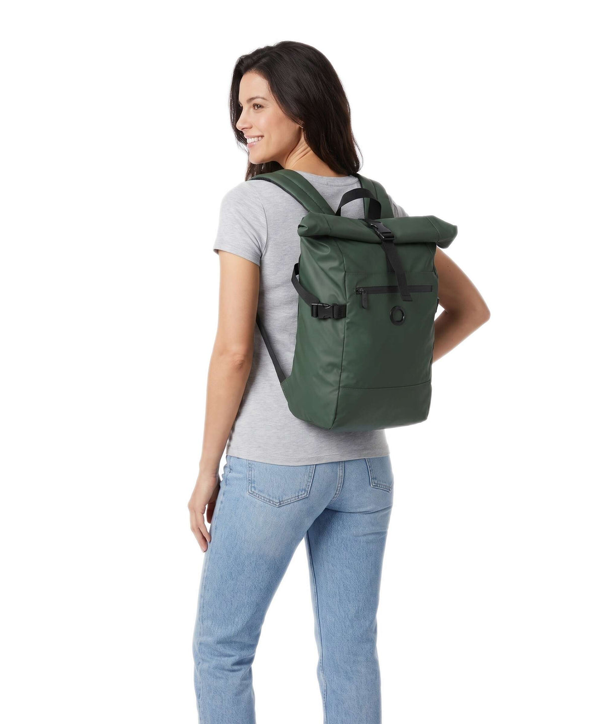 Delsey Paris Element 2.0 Rolltop backpack green