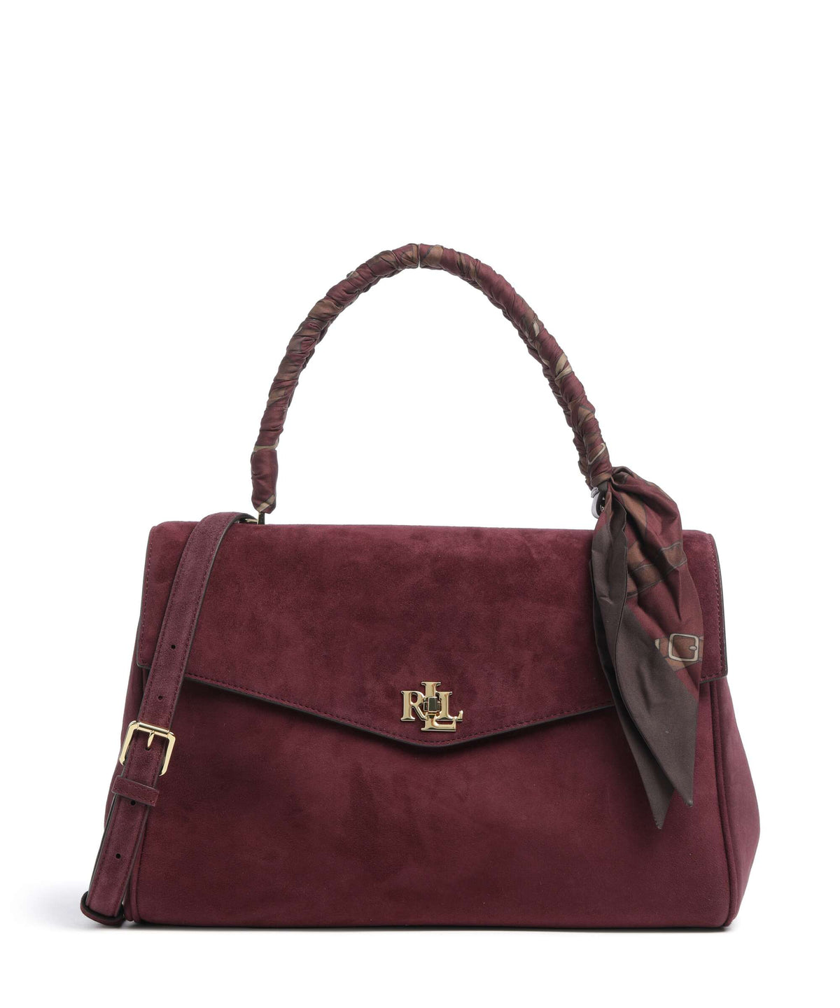 Lauren Ralph Lauren Farrah Medium Handbag dark garnet/urban bltng/garnet multi