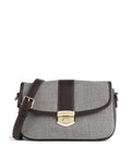 Lancaster Chevron Fia Crossbody bag marron chevron