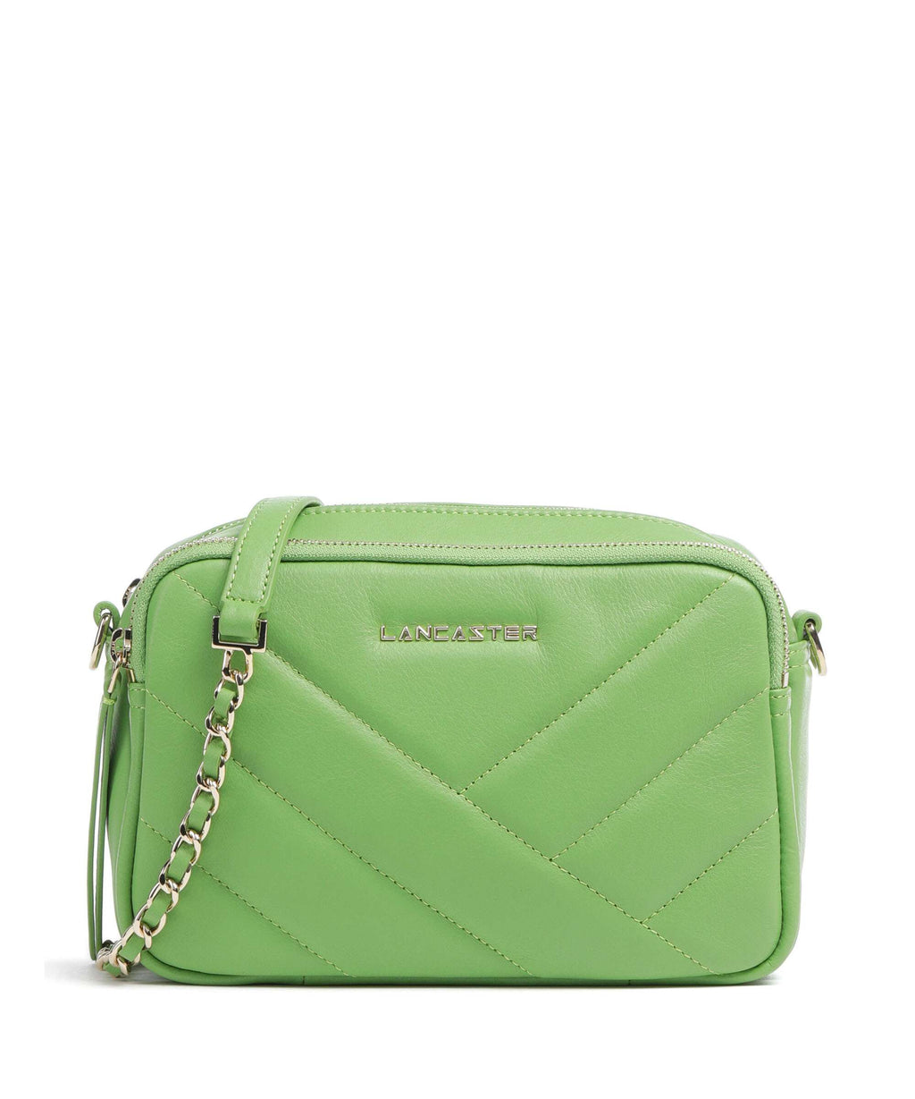 Lancaster Soft Matelassé Crossbody bag vertmouss